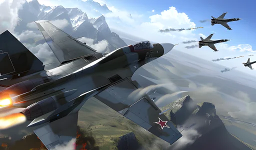 Jet Fighter Airplane Racing
