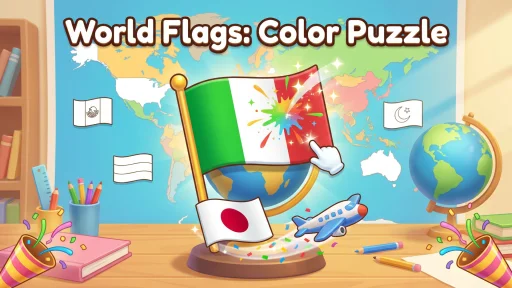 World Flags: Color Puzzle